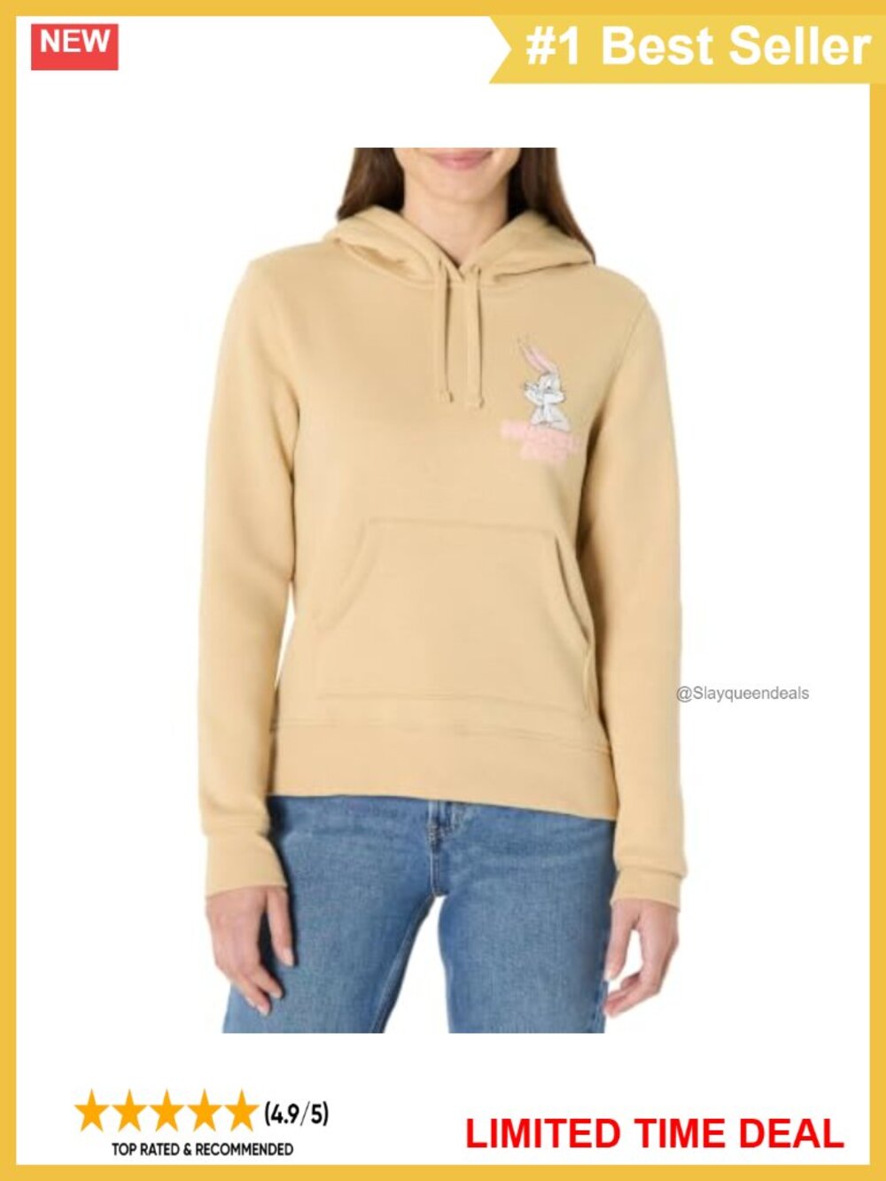 Women's Fleece Pullover Hoodie Sweatshirt Regular Fit Brushed Back